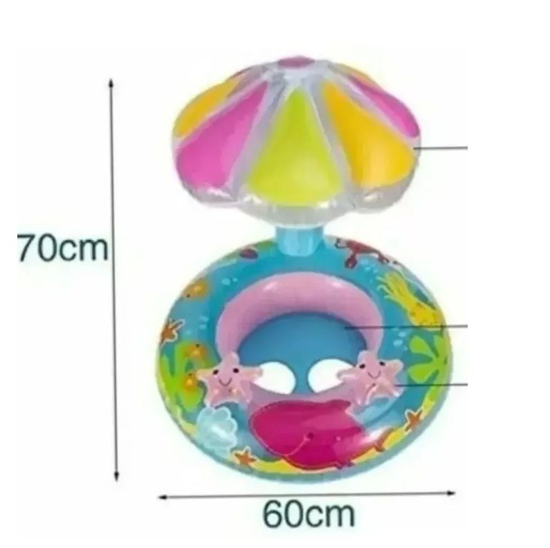 Flotador Inflable Para Niños Sombrilla Piscina-2