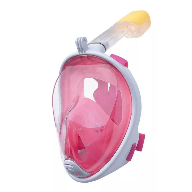 Mascara Snorkel Mascara De Buceo Fullface Completa rosa-0
