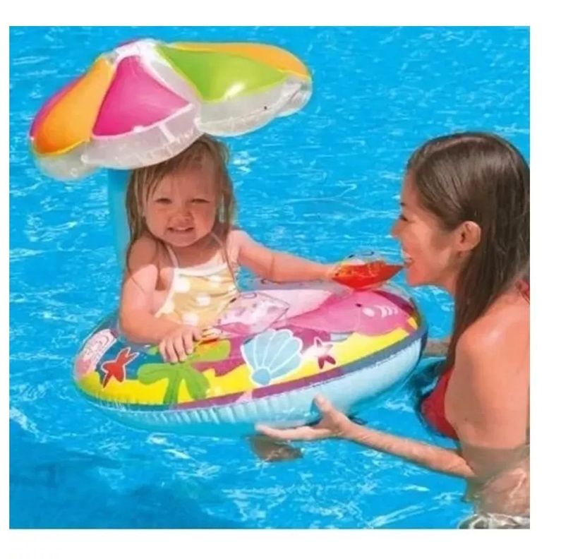 Flotador Inflable Para Niños Sombrilla Piscina-3