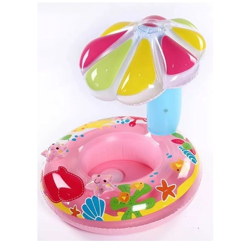 Flotador Inflable Para Niños Sombrilla Piscina-0