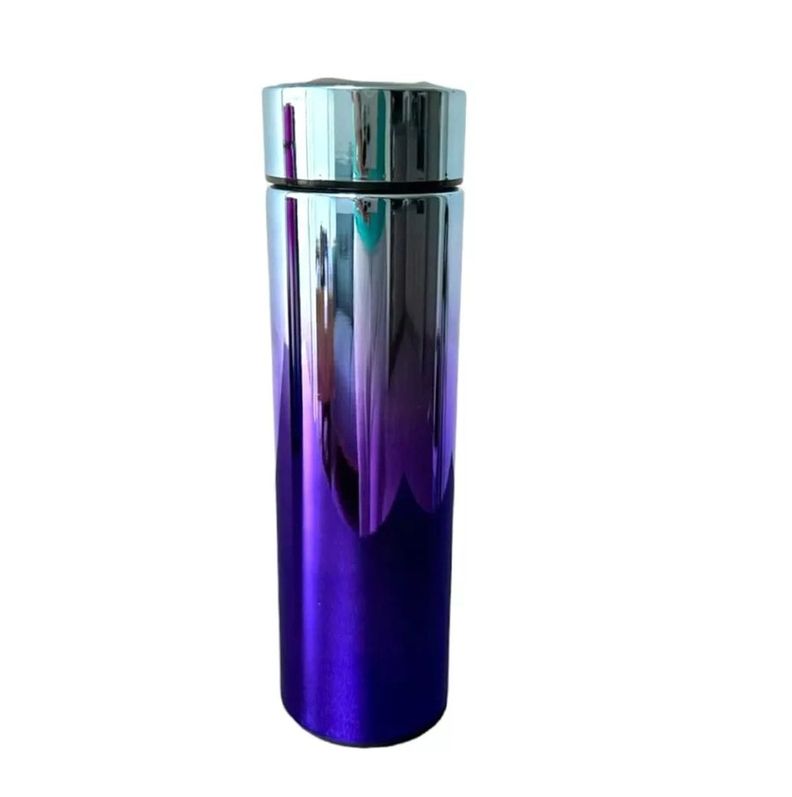 Vaso Termico Portatil Led 500 Ml Celeste/Morado-0