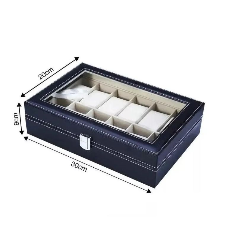 Caja Organizador De Relojes Estuche  12 piezas-1