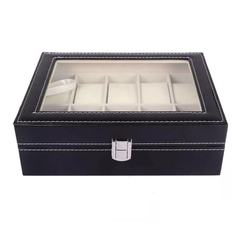 Caja Organizador De Relojes Estuche  12 piezas-2