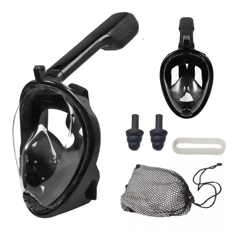 Mascara Snorkel Mascara De Buceo negro-1