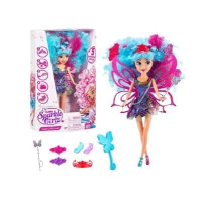 Muñeca Sparkle Girlz Peinados Soñados 5 Surprises! Pelo Celeste-0