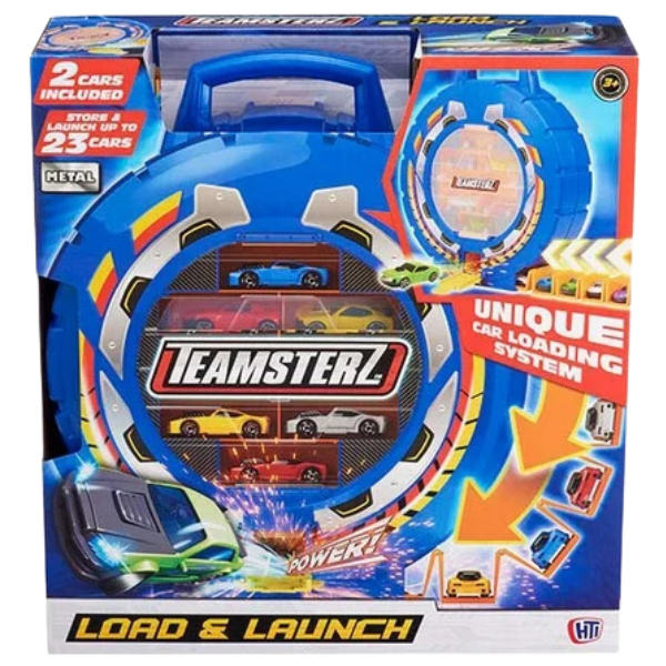 Teamsterz Pista para Guardar Autos (Store&Launch) Incluye 2 Autos-0
