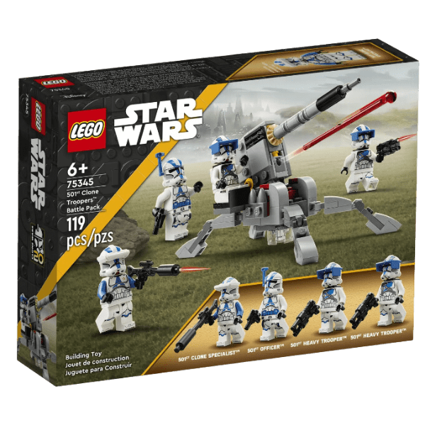 Star Wars Pack de Combate Clon Troopers de la 501 119 Piezas 75345-3