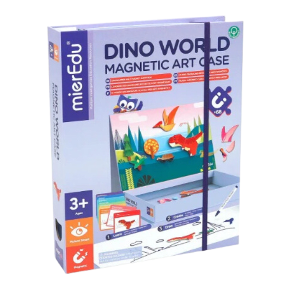 Estuche de Arte Magnético Mundo Dinosaurio-0