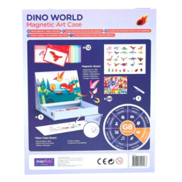 Estuche de Arte Magnético Mundo Dinosaurio-1