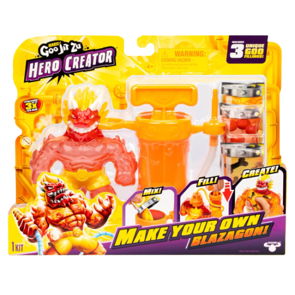 Goo Jit Zu Heroes Set Hero Creator Blazagon!-0