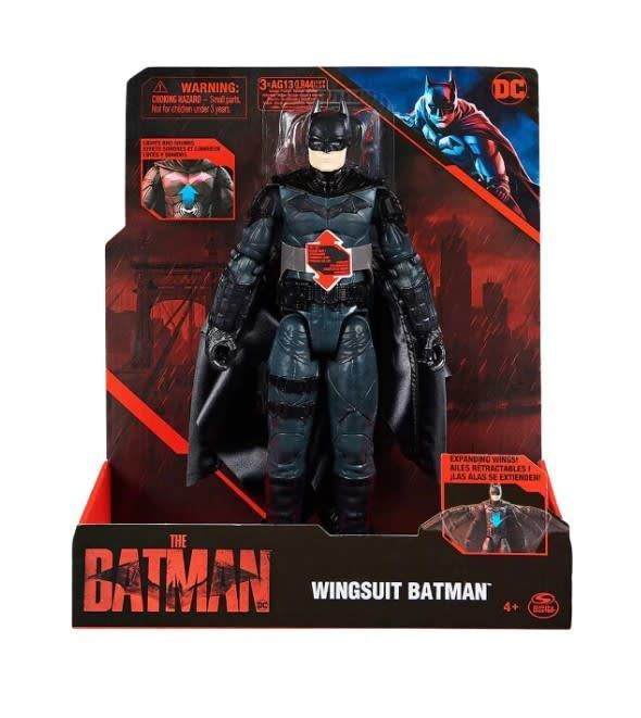 DC The Batman Figura Wingsuit Batman (Luces-Sonido y Alas Extendibles) 6060523-0