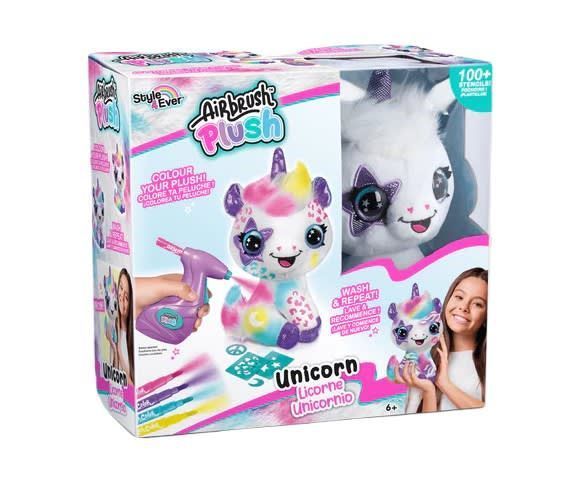 Airbrush Plush ¡Colorea Tu Peluche! Unicornio-0