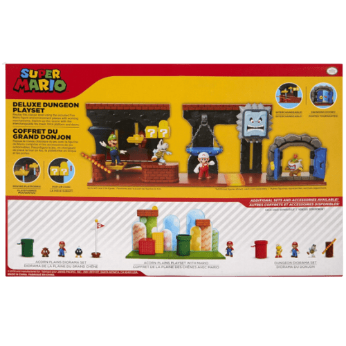 Super Mario Nintendo Playset Deluxe Mazmorra 12 Piezas Jakks