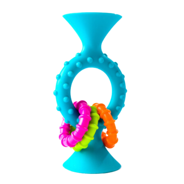 Pipsquigz Loops Celeste Mordedores y Sonajeros Sensorial-0