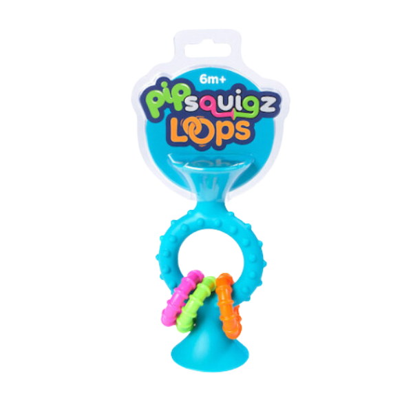 Pipsquigz Loops Celeste Mordedores y Sonajeros Sensorial-1