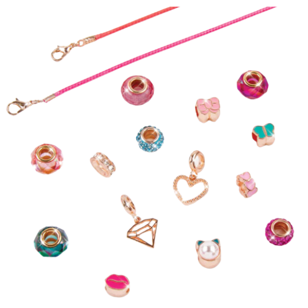 Pulseras de Charms de Halo Bella Rosa 17 Piezas-1