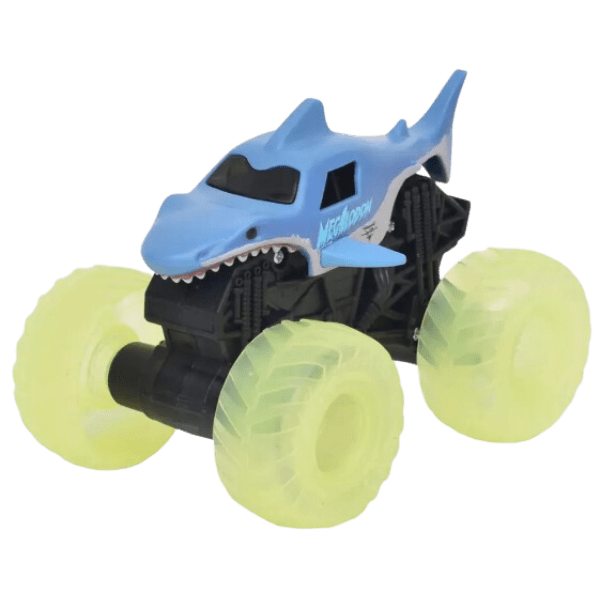 Monster Jam Vehículo Con Luz 1:43 Pack 2ú. Grave Digger/Megalodon-1