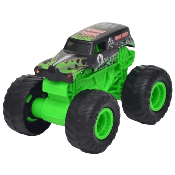 Monster Jam Vehículo Con Luz 1:43 Pack 2ú. Grave Digger/Megalodon-2