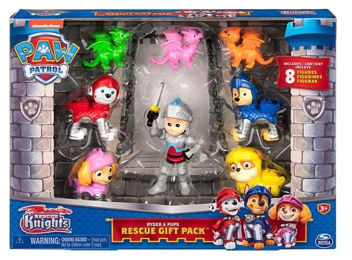 Paw Patrol Rescue Knight Pack RescueGift Ryder&Pups (8 Figuras)-0