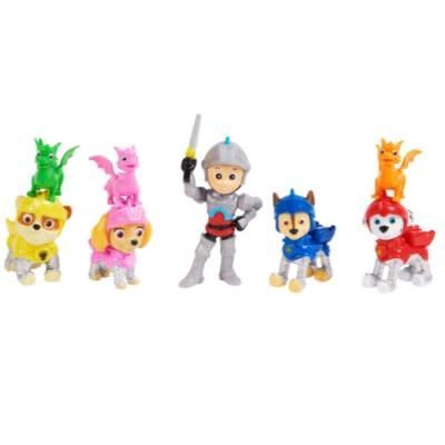 Paw Patrol Rescue Knight Pack RescueGift Ryder&Pups (8 Figuras)-1