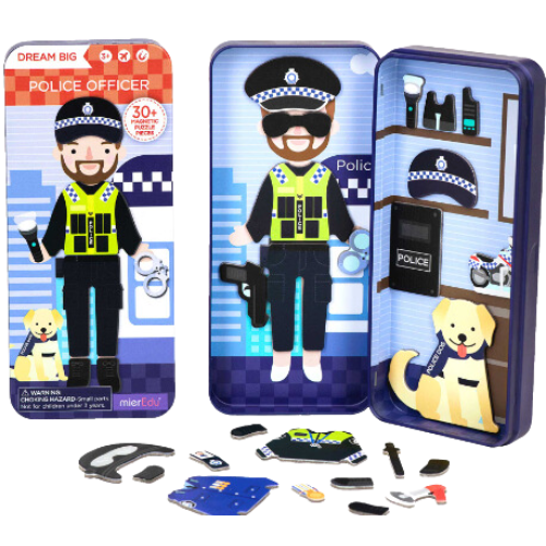 Puzzle Caja Magnética de Viaje Oficio  Policía-0