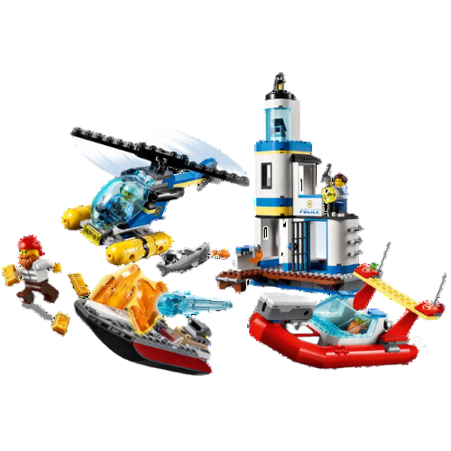Lego City Policías y Bomberos:Misión en la Costa 297 Piezas 60308-2
