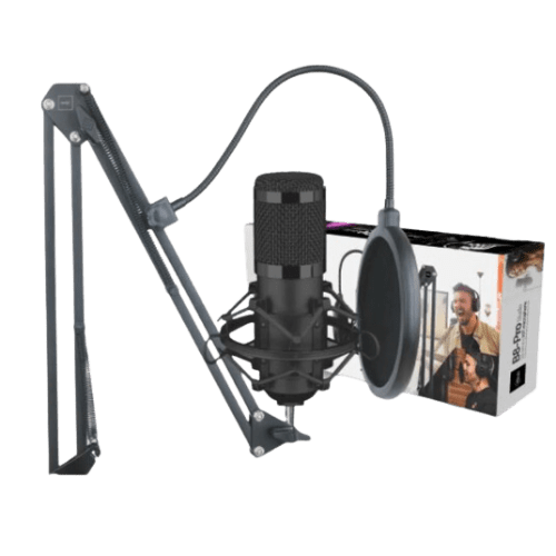 Micrófono Kit Condensador Streaming B8-Pro Studio Negro-1