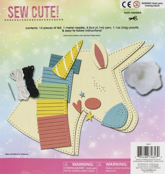 Sew Cute kit Manualidades Almohada/Cojín Unicornio-1