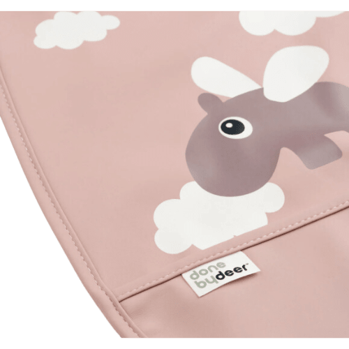 Babero Con Velcro Happy Clouds Rosa-1