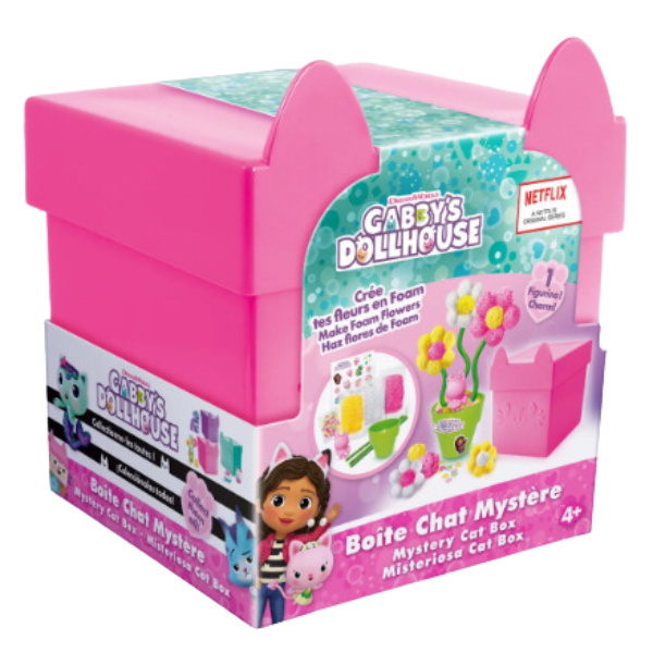 Gabby´S Dollhouse Misteriosa cat Box ¡Haz Flores de Foam!-1