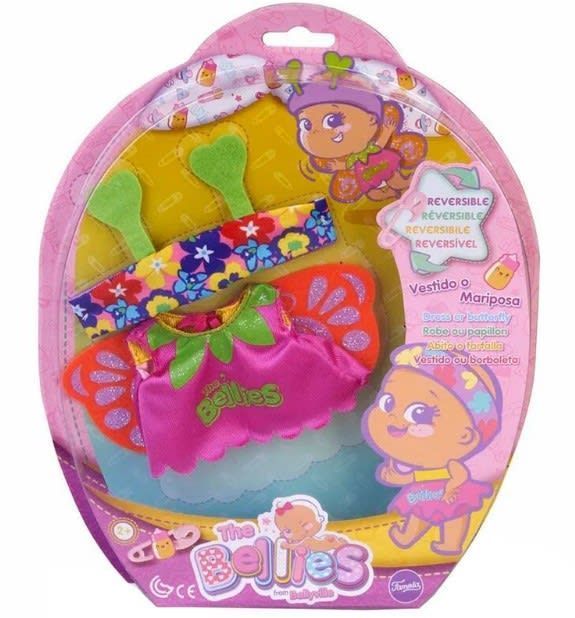 The Bellies Mini Disfraces Reversibles Vestido o Mariposa **NO INCLUYE MUÑECO**-0