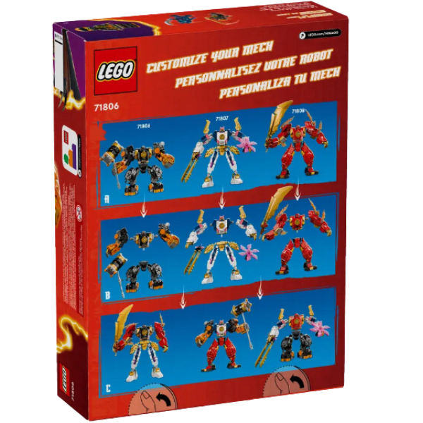 Ninjago Mech Elemental de la Tierra de Cole 235 Piezas 71806 Lego