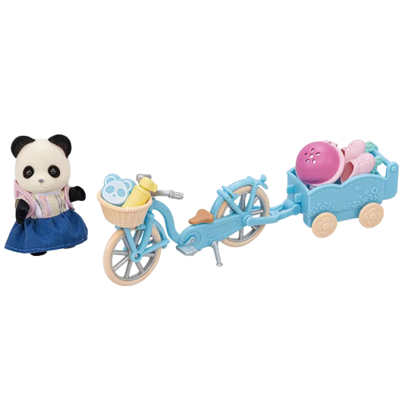 Sylvanian Families Cycle & Skate Set-Panda Girl-5652-1