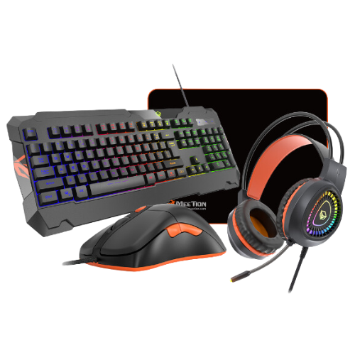 KIts 4 en 1 C505 Teclado-Mouse-Audifono y Mouse Pad