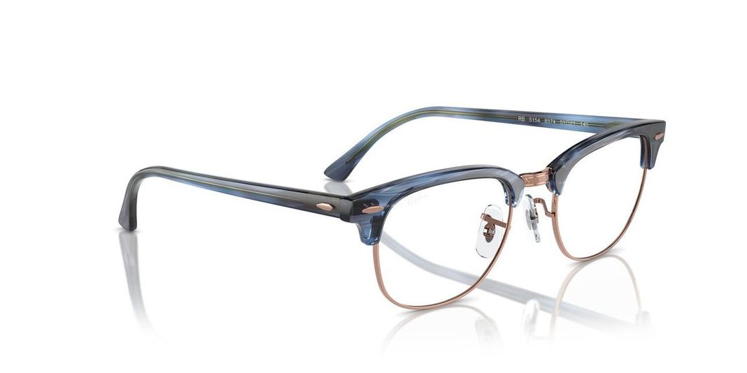 Anteojos Ópticos Ray-Ban RX5154 Clubmaster Azul Unisex-0