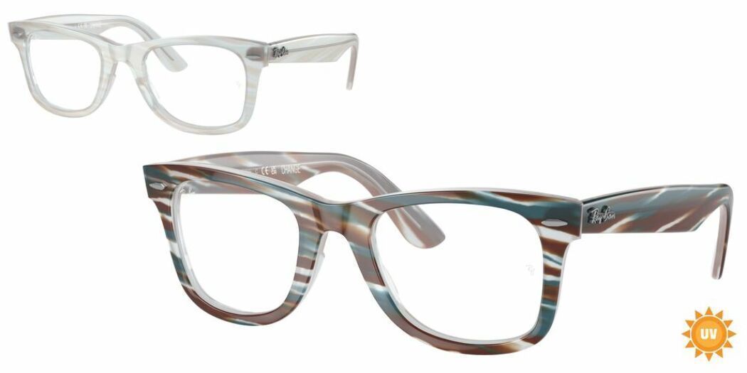 Anteojos Ópticos Ray-Ban RX4340V Wayfarer Ease Azul Unisex-1
