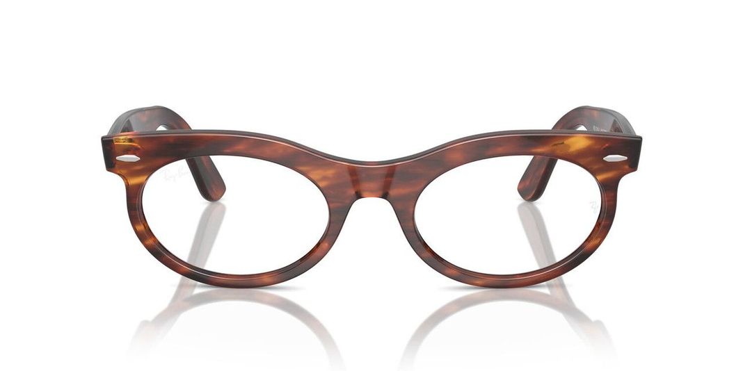 Lentes Ópticos Ray-Ban RX2242V Wayfarer Oval Havana Unisex-0