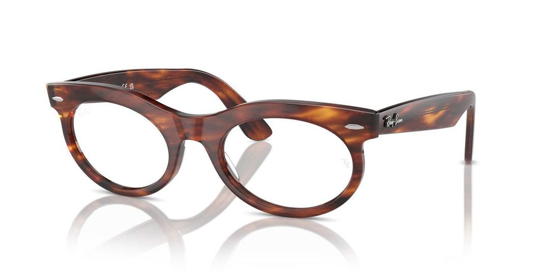 Lentes Ópticos Ray-Ban RX2242V Wayfarer Oval Havana Unisex-1
