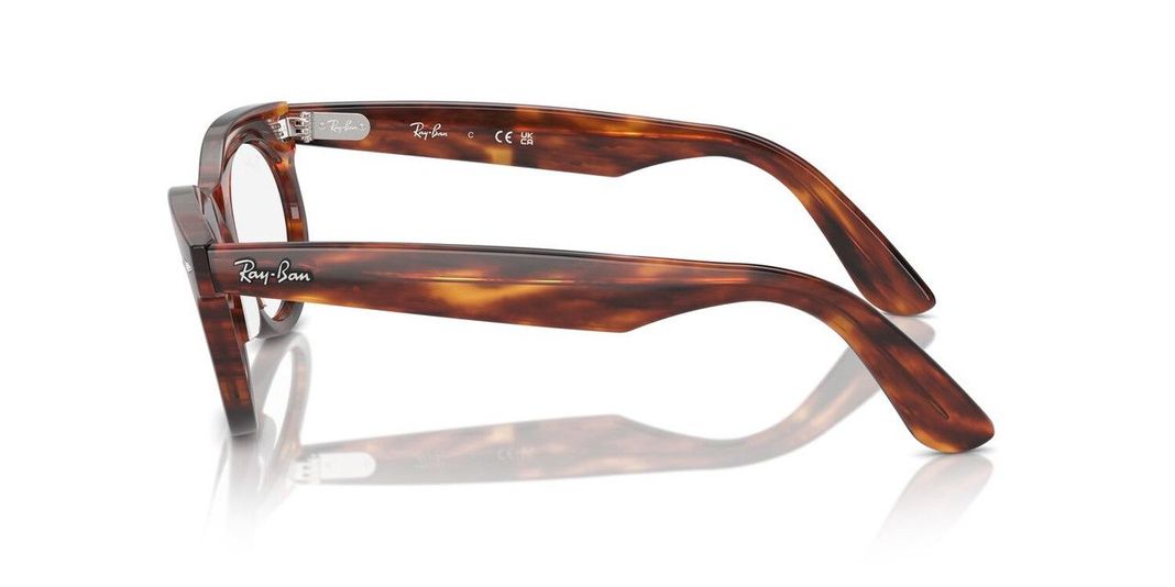 Lentes Ópticos Ray-Ban RX2242V Wayfarer Oval Havana Unisex-2