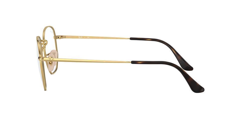 Lentes Ópticos Ray-Ban RX6448 Dorado Unisex-2