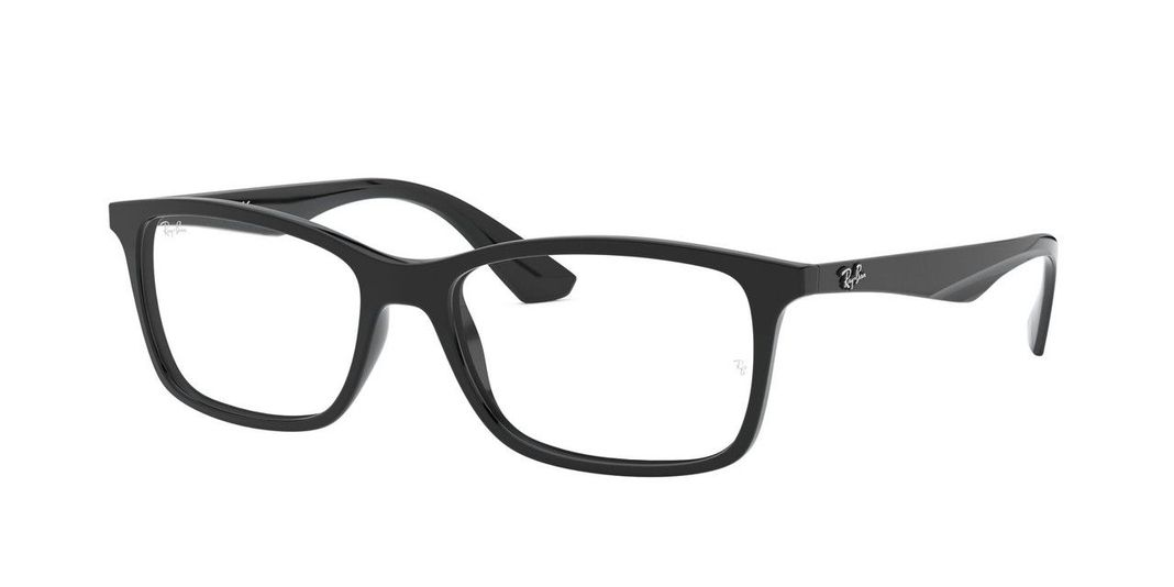Lentes Ópticos Ray-Ban RX7047 Negro Unisex-1