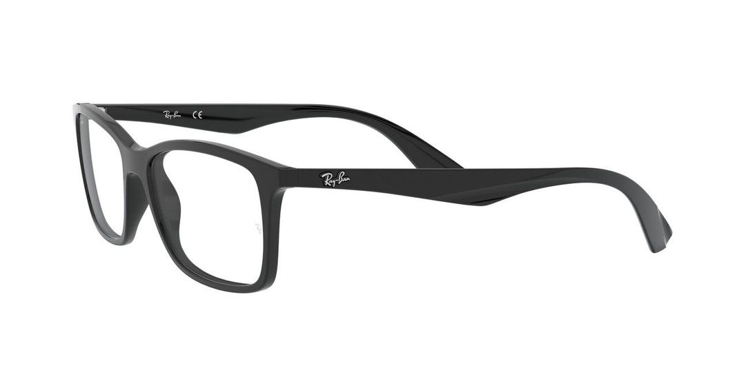 Lentes Ópticos Ray-Ban RX7047 Negro Unisex-2