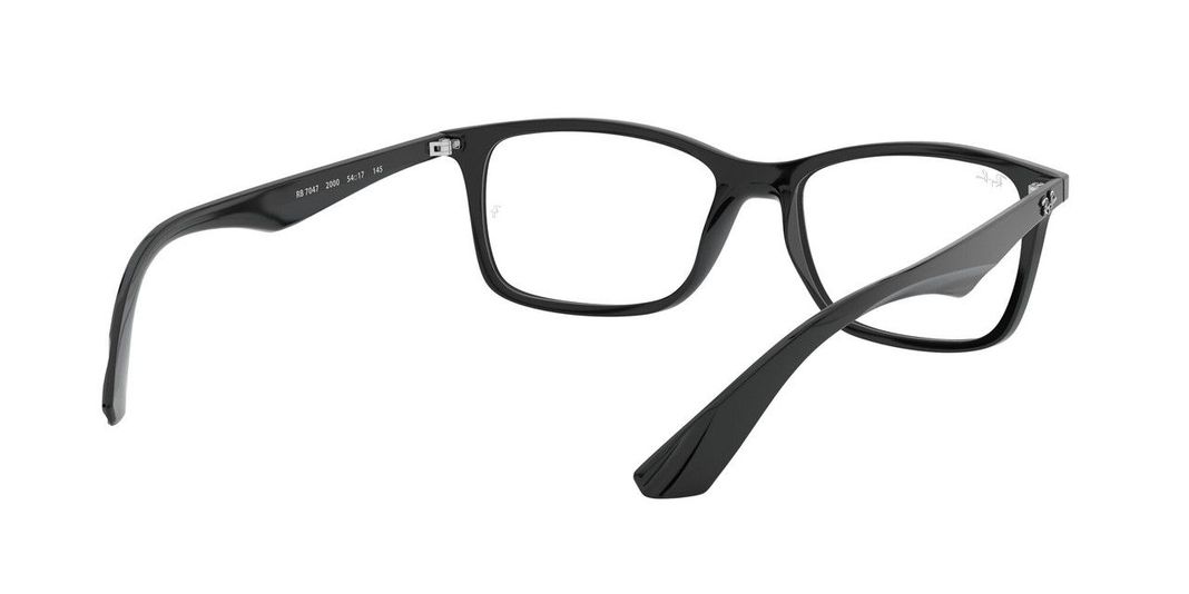 Lentes Ópticos Ray-Ban RX7047 Negro Unisex-7