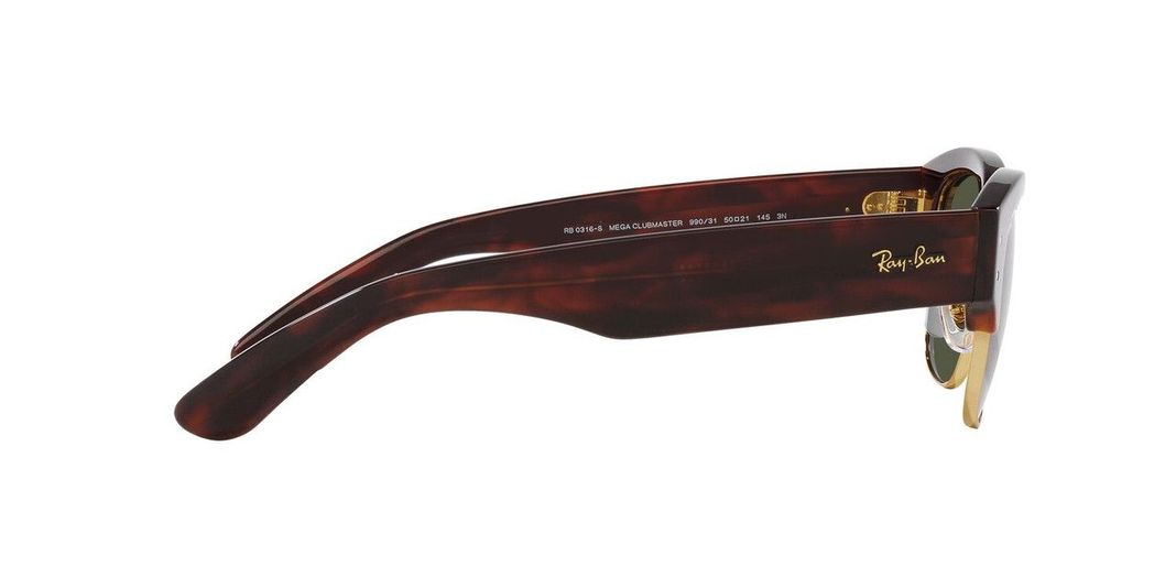 Lentes De Sol Ray-Ban 0RB0316S Mega Clubmaster Havana Unisex-5