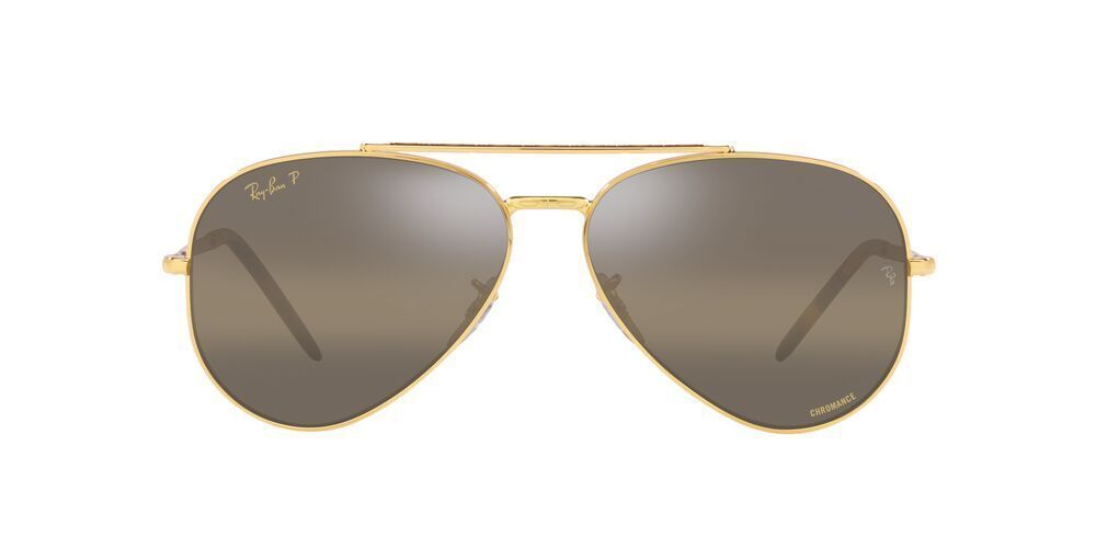 Lentes De Sol Ray-Ban RB3625 New Aviator Dorado-0
