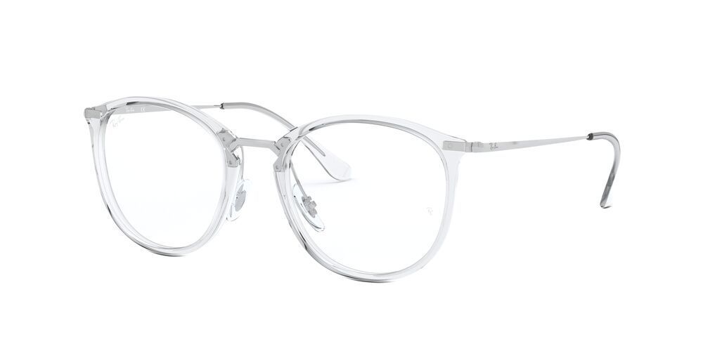 Lentes Ópticos Ray-Ban RX7140 Blanco Mujer-1