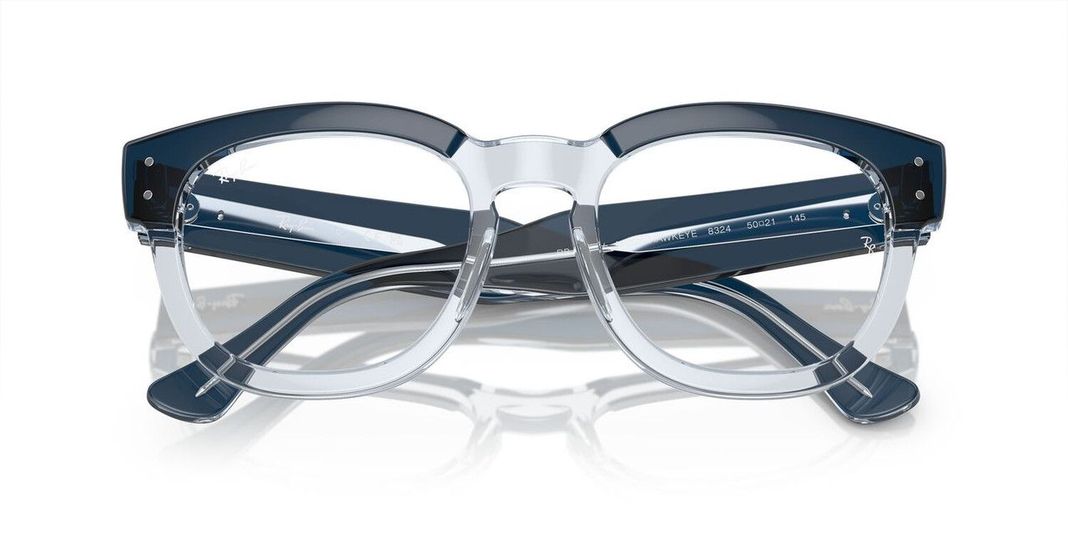 Lentes Ópticos Ray-Ban 0RX0298V Mega Hawkeye Azul Unisex-4