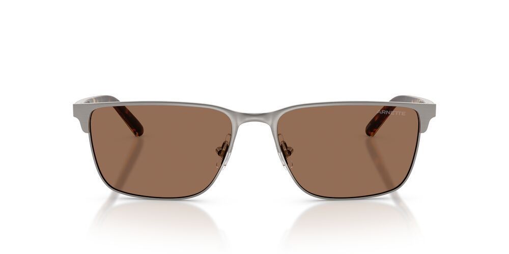 Anteojos De Sol Arnette AN3094 Hampere Brushed Gunmetal Dark Brown Gris Hombre 58