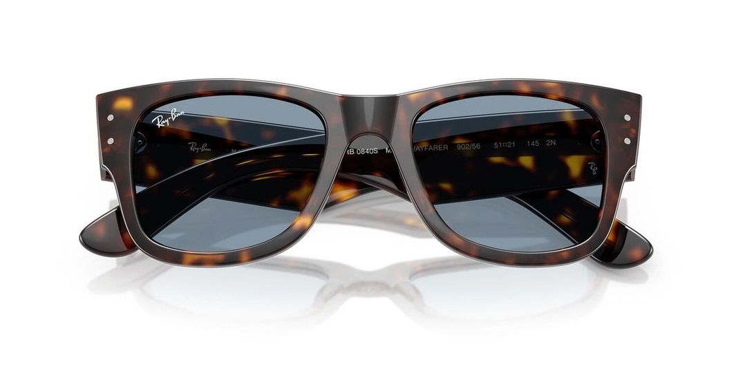 Lentes De Sol Ray-Ban RB0840S Mega Wayfarer Havana Unisex-4