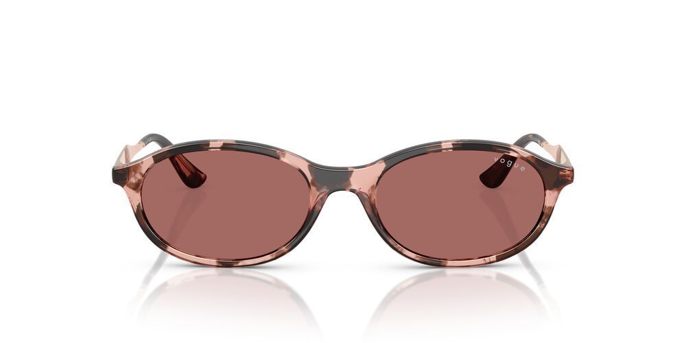 Anteojos De Sol Vogue VO5625S Rose Havana Dark Violet Havana Mujer 52